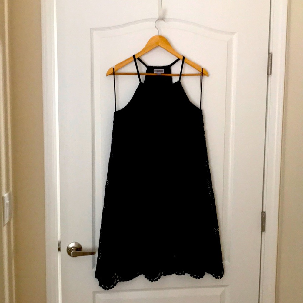 Black lace dress